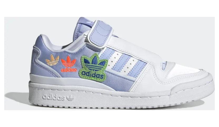 adidas Forum Plus Cloud White / Violet Tone / Acid Orange (H05117)
