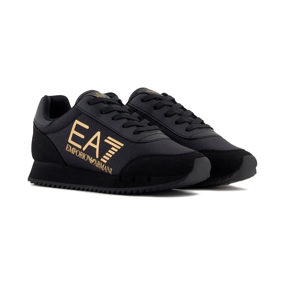 Ea7 Emporio Armani sneaker Triple Black / Gold (7Y000010AF11981MZ01230)