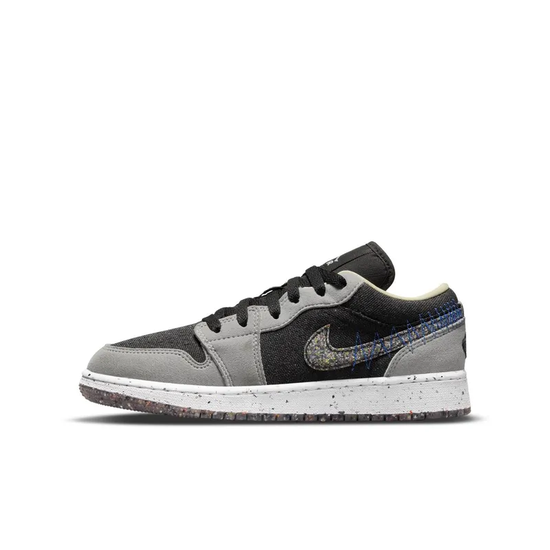 Jordan 1 Low SE Crater Grey Black (GS) (DM4690-001)