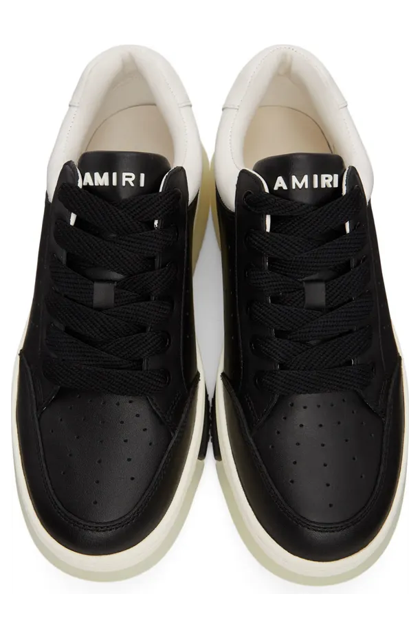 AMIRI Black & White Stadium Low Sneakers (PS22MFS007-004) (5)