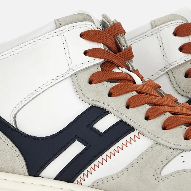 Sneakers Hogan H630 High Top White Grey Blue (HXM6300EU40ODZ736M) (5)