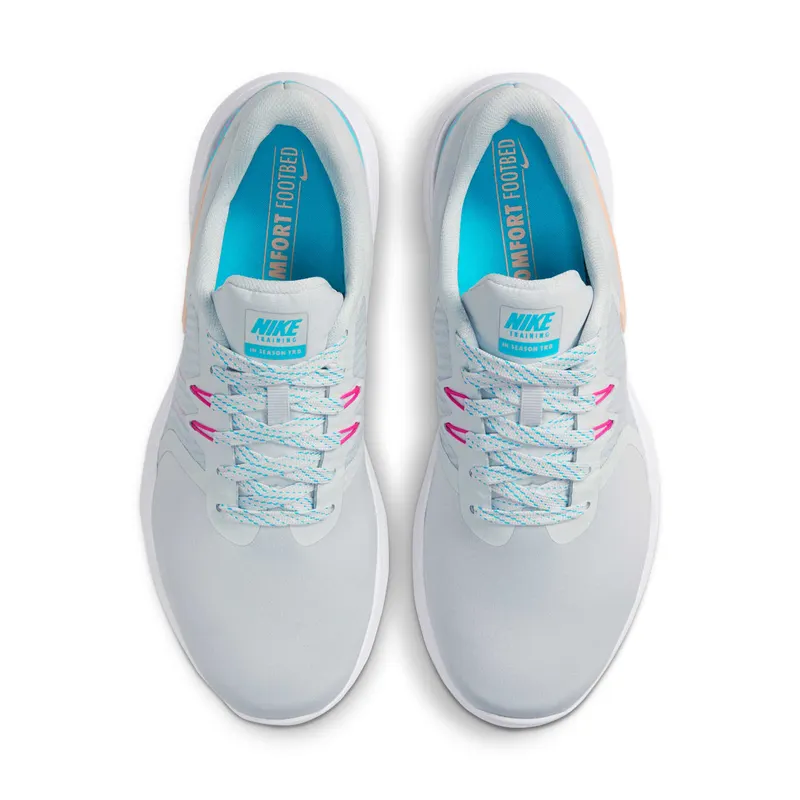 Nike In Season TR 8 “Pure Platinum / Blue Force / Laser Fuchsia / Melon Tint” (AA7773-004)