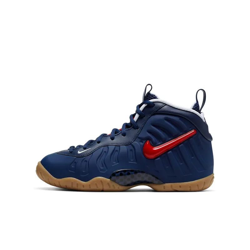 Nike Air Foamposite Pro Blue Void University Red (GS) Blue Void/Gum Light Brown-White-University Red (644792-405)