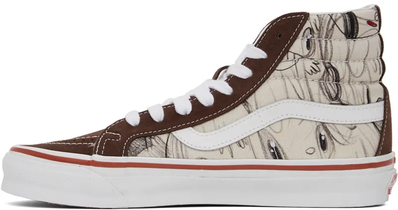 Vans Brown Javier Calleja Edition Vault OG Sk8-Hi LX High Sneakers (VN0A4BVB7041)