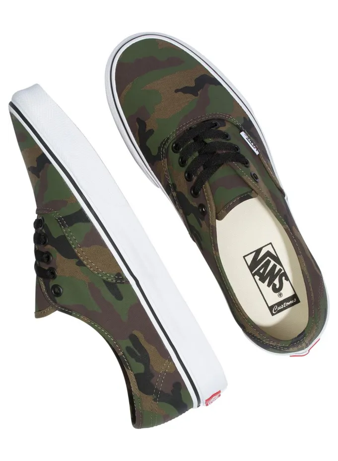 VANS Gepersonaliseerde Camo Authentic Groen (VN0A3CS0022)