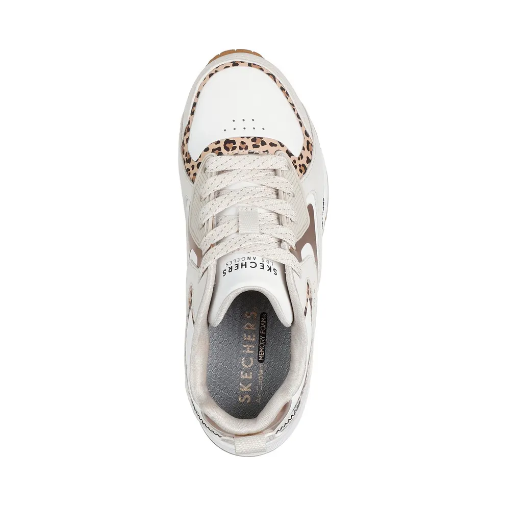 Skechers UNO Gen1 – Leopard Surge Sneaker Natuurlijk