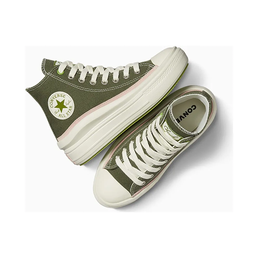 Converse Chuck Taylor All Star Move Mixed Material Utility/egret/pink Sage