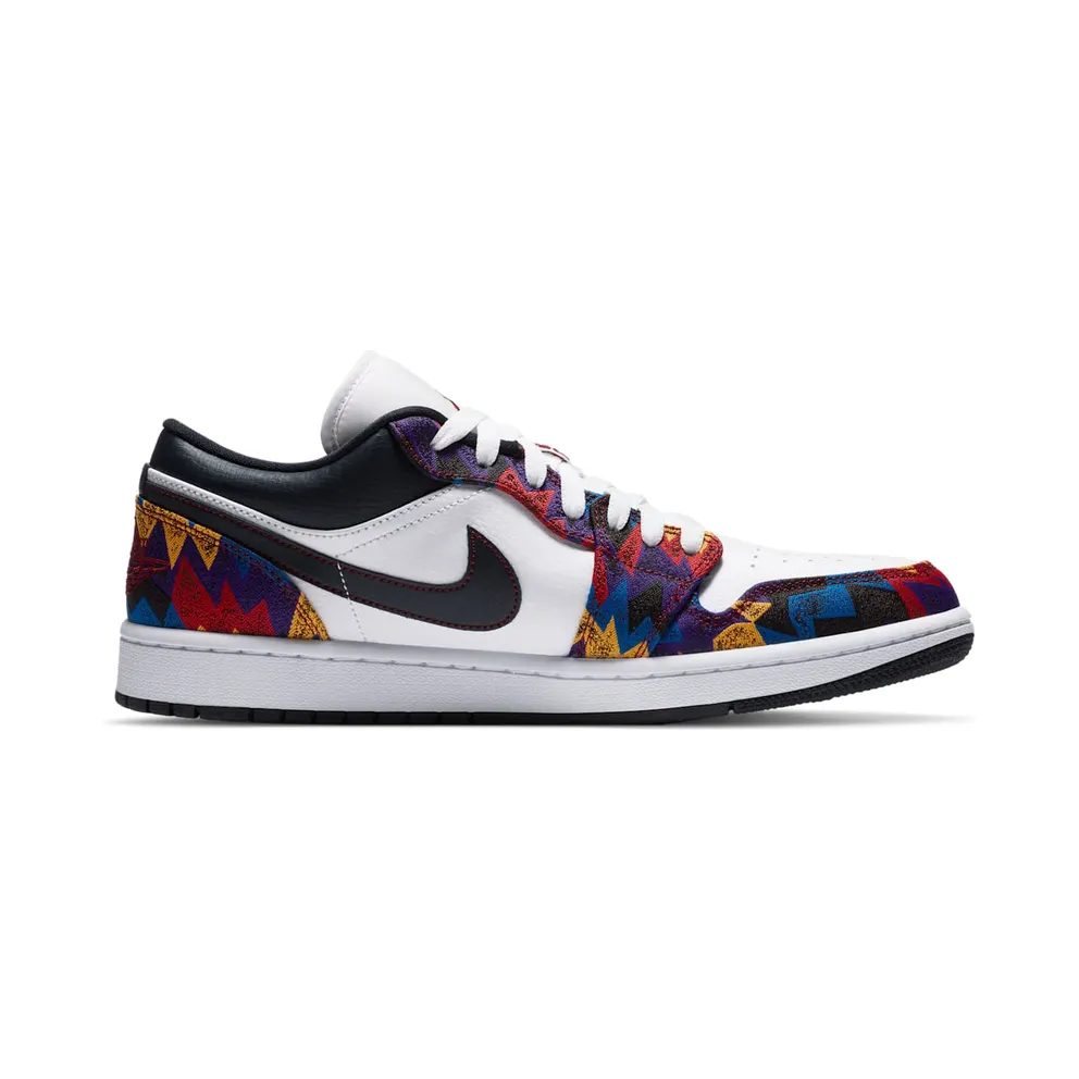 Jordan 1 Low Nothing But Net White/Dark Obsidian-Team Red (CZ8659-100)