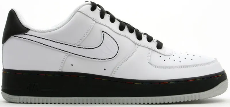 Nike Air Force 1 07 Low White Black Metallic Silver