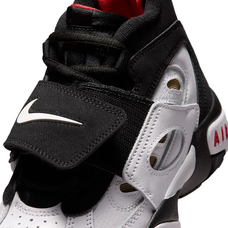 Nike Air Diamond Turf II GS “Black / Flame Red / Metallic / White” (IR4727-001)