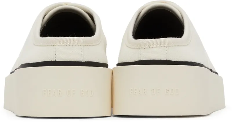 Fear of God White Canvas 101 Backless (FG80-003CNV)