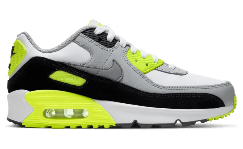 Nike Air Max 90 LTR GS Grey Volt (CD6864-101)