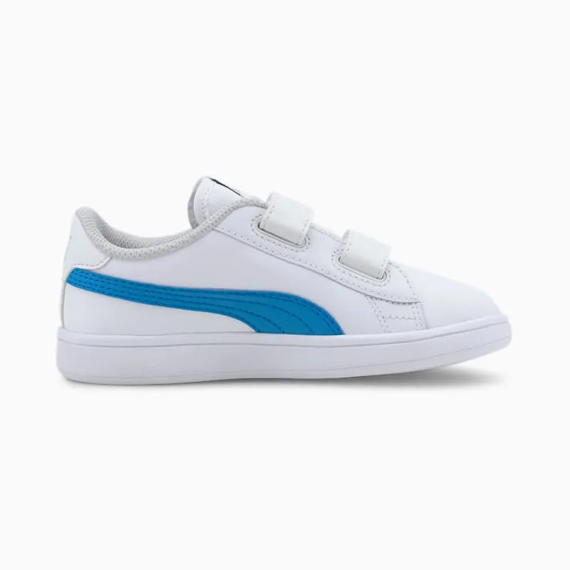 Puma Smash v2 Leather sportscchoenen White/Blue (365173-21)
