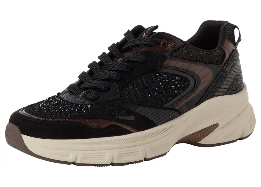Tamaris sneaker Donkerbruin / Zwart (2328667)