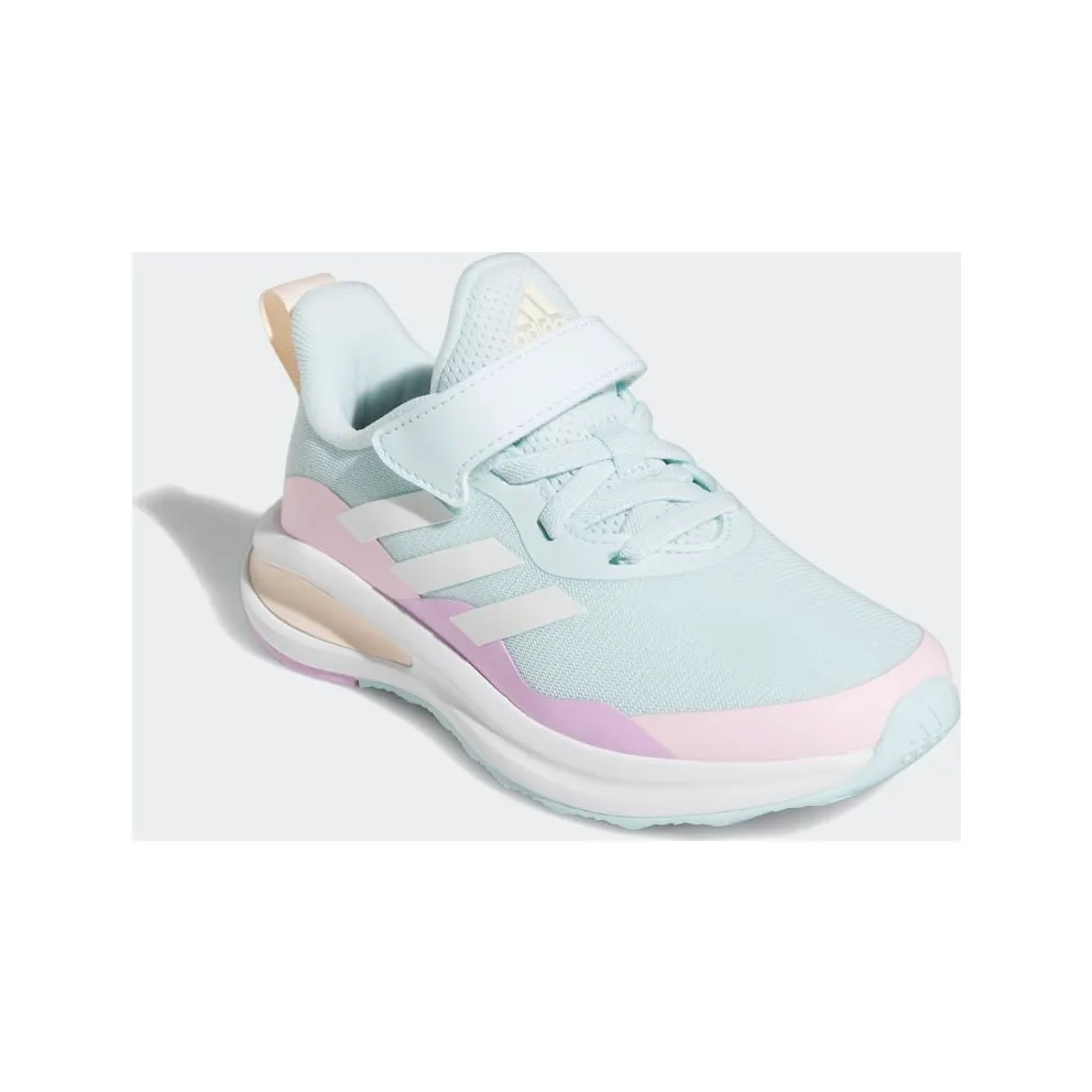 Adidas FortaRun Sport Running Elastic Lace and Top Strap Almost Blue / Cloud White / Clear Pink (GZ1826)