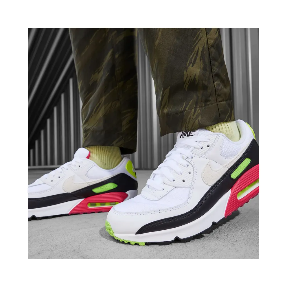 Nike Air Max 90 “White Volt Rush Pink” (DQ4071-100)