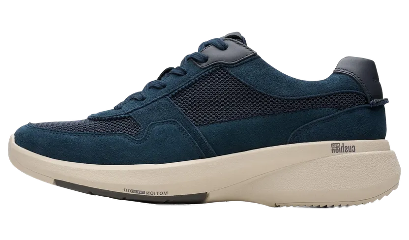 Clarks Lehman Race Trainers “Navy Suede” (26176966)