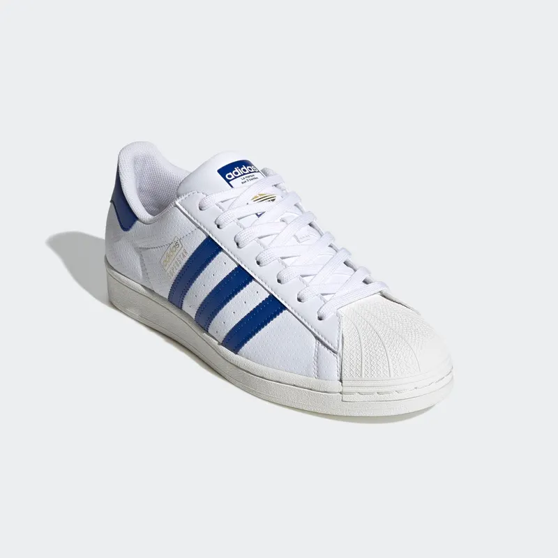 Adidas Superstar Cloud White / Collegiate Royal / Gold Metallic (FX2724)