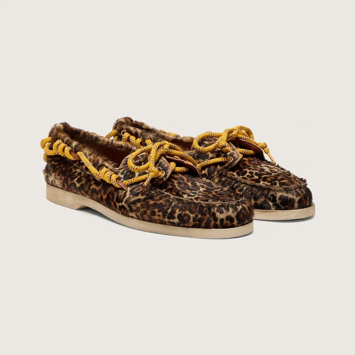 Golden Goose Cruise Loafer In Leopard-Print Pony Skin (GWF00883.F008319.81487) (2)