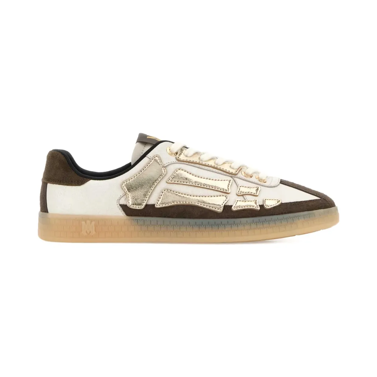 Amiri Pacific Bones leren “White” (AMSNSN1034)