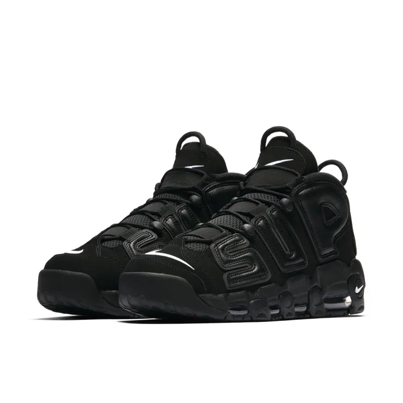 Nike Air More Uptempo Supreme “Suptempo” Black Black/Black-White (902290-001)
