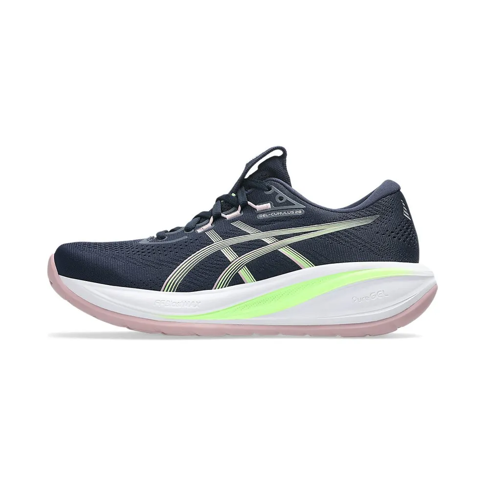 ASICS GEL-CUMULUS 28 “Midnight / Illuminate Green” (1012B916-400)