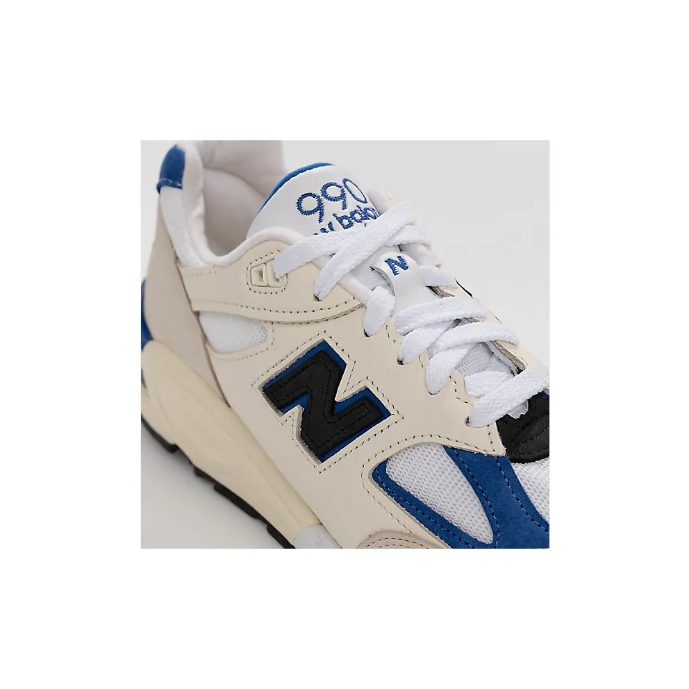 New Balance 990v2 “Made In USA White/Blue” (M990WB2)