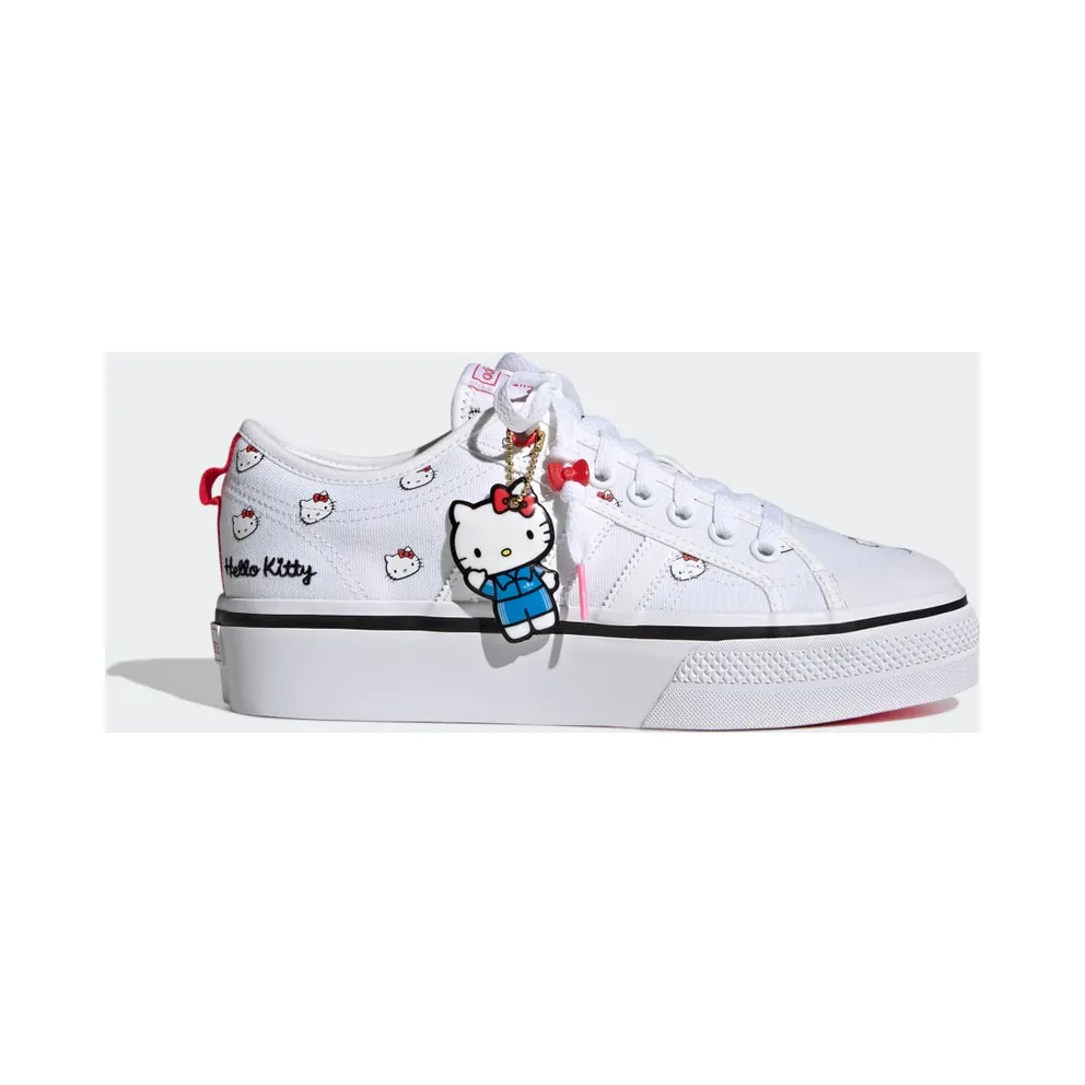 adidas Nizza Platform Schuh Core White / Core White / Core Black (HQ6239)