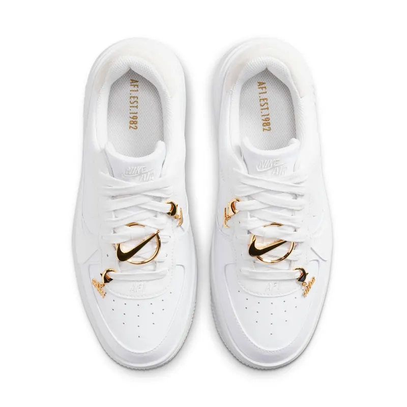 Nike Air Force 1 Low PLT.AF.ORM Bling White Metallic Gold (FB8473-100)