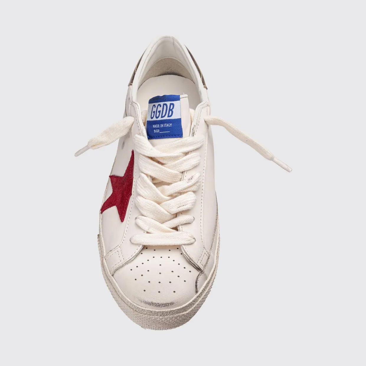 Golden goose Super-Star Distressed-Effect Leather Sneakers White (GMF01003F00813712378) (3)