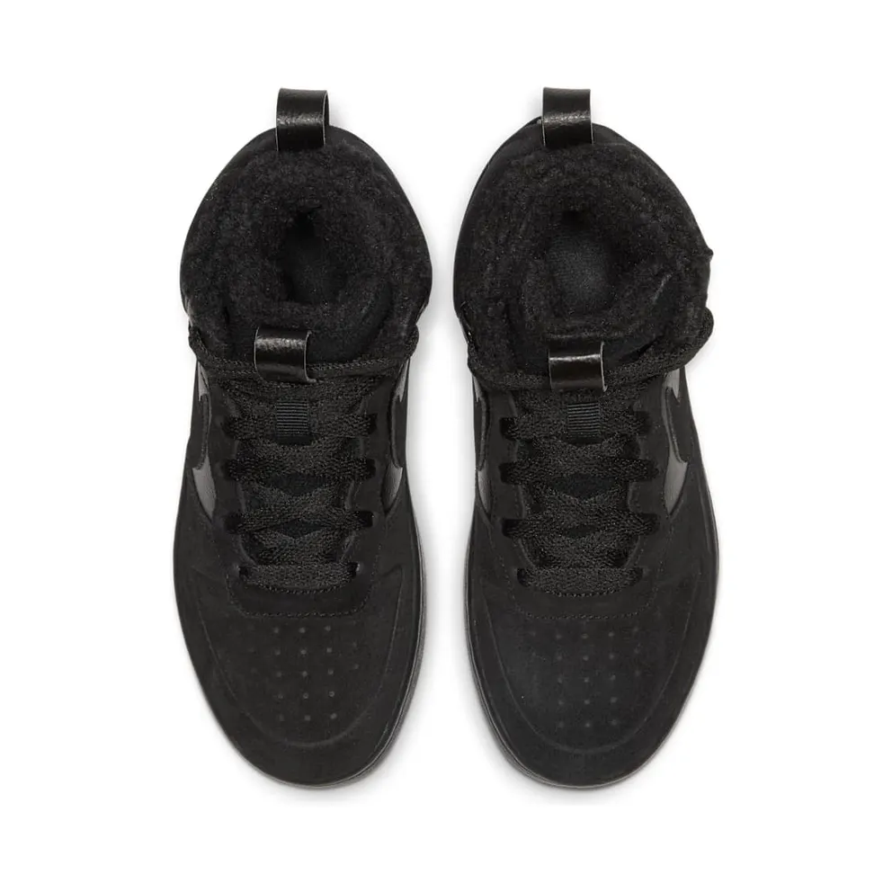 Nike Court Borough Mid 2 Younger Kids’ Boot Black (CQ4026-001)