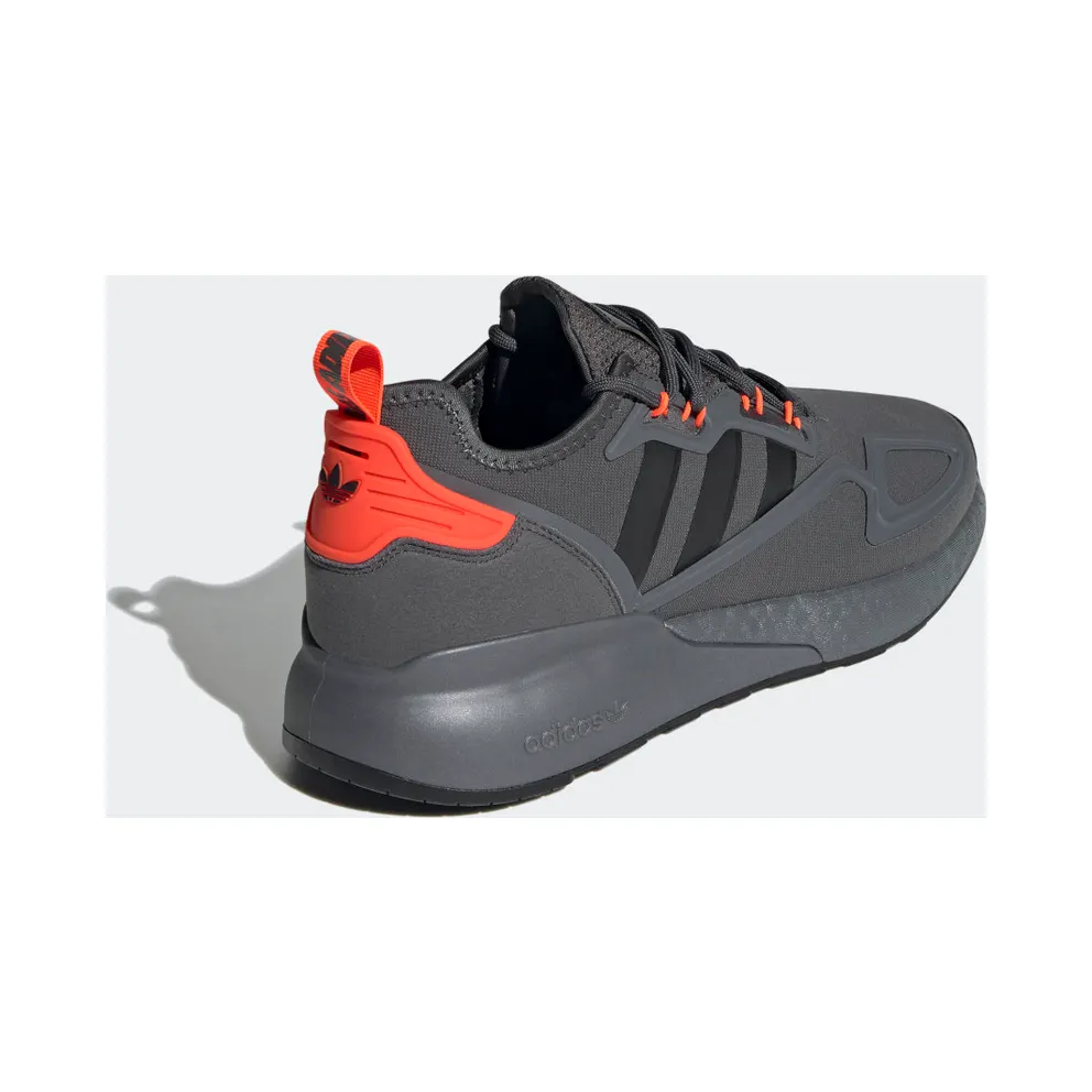 adidas ZX 2K Boost Grey Six / Core Black / Solar Red (H06576)