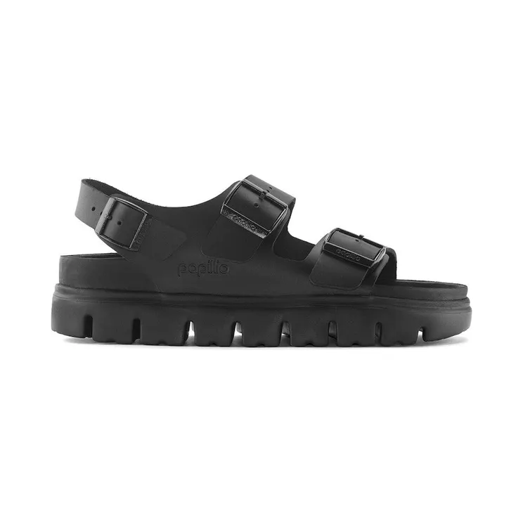 Birkenstock Milano Chunky Leather Black (Narrow Fit) (1024608)