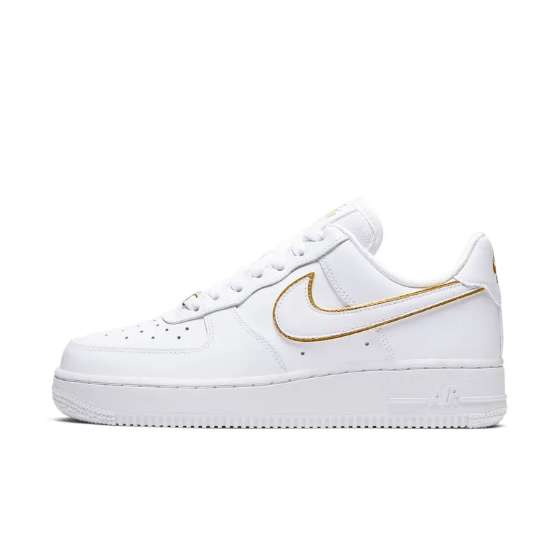 Nike Air Force 1 Low Icon Clash White Metallic Gold (W) White/Metallic Gold-White-White (AO2132-102)