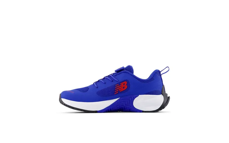 New Balance FuelCell Play Bungee with Top Strap Blue Gemstone Team Red White (PTFCYAD)