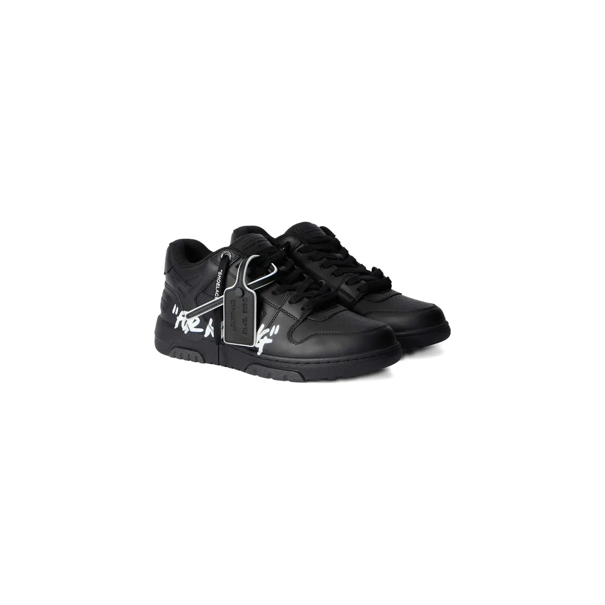 Off-white Lettering-print Tag “Black/White” (M189C9L01A BLKWH) (4)