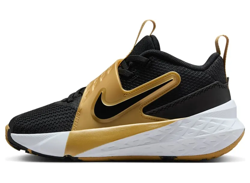 Nike Team Hustle D 12 Black Metallic Gold White (HF6280-003)