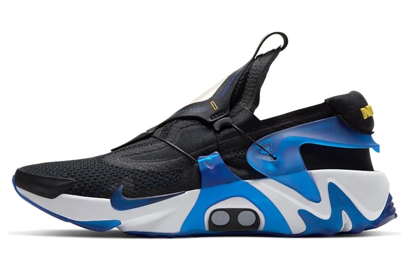 Nike Adapt Huarache Black Racer Blue (UK Charger) (CT4089-001)