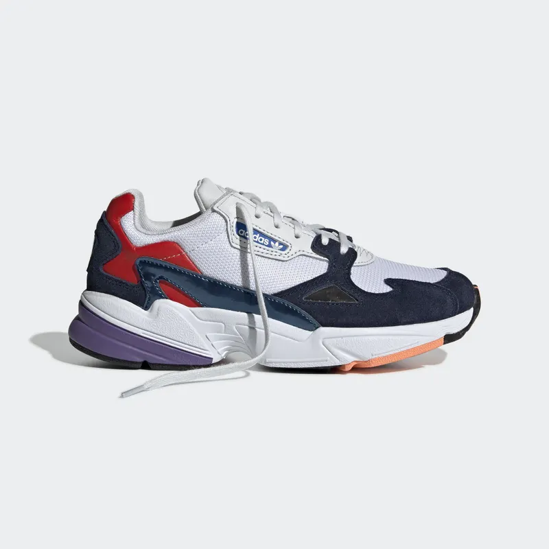 adidas Falcon Crystal White Collegiate Navy (W) Crystal White/Crystal White/Collegiate Navy (CG6246)