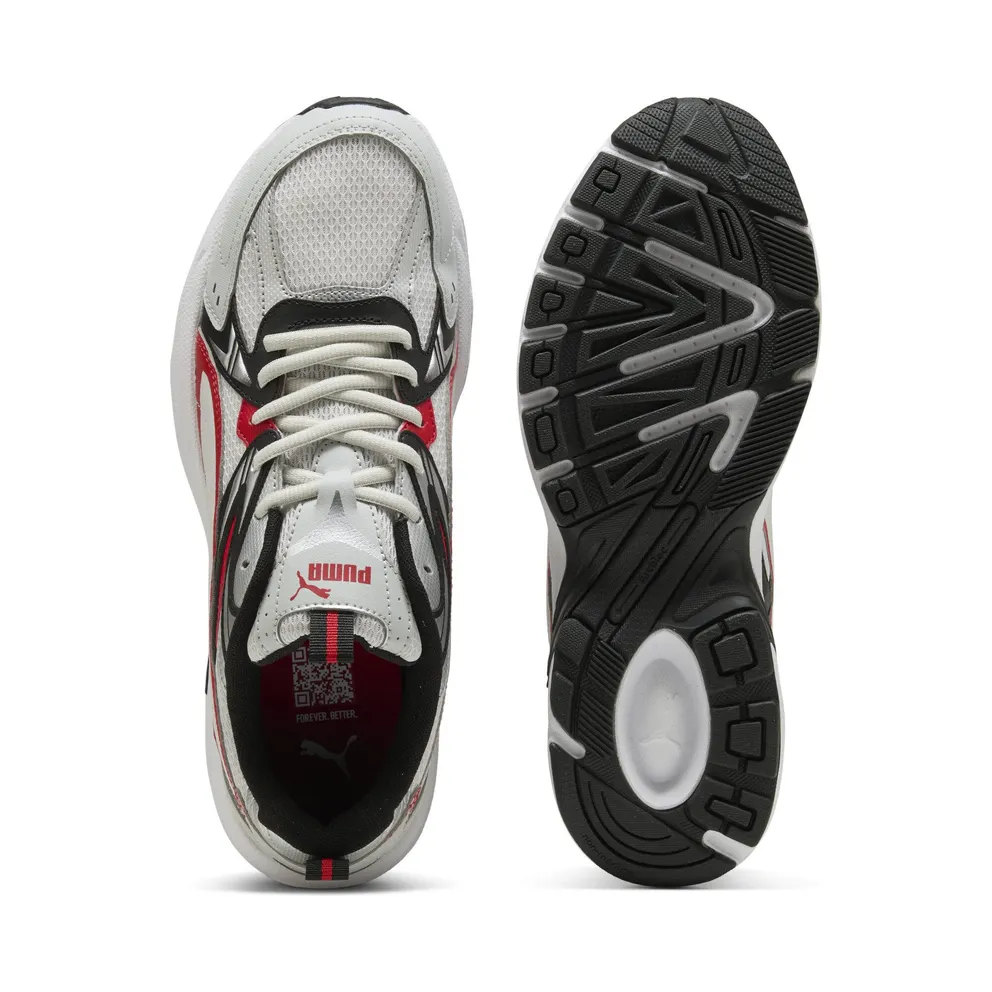 Puma Milenio Tech “Cool Light Gray / For All Time Red / Puma Silver” (402623_05)