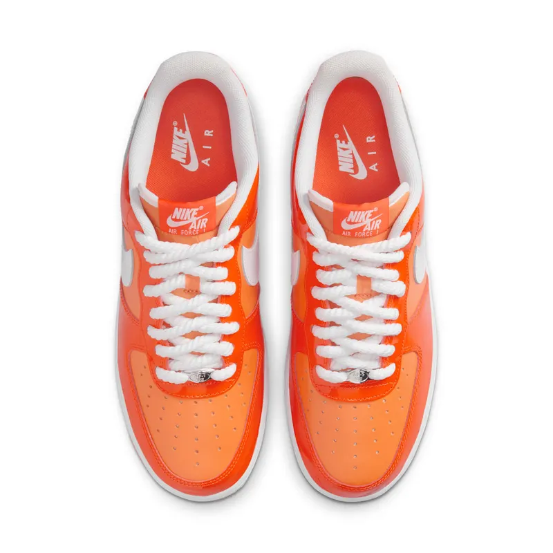 Nike Air Force 1 Low ’07 “Orange White Patent” (HV9405-800)