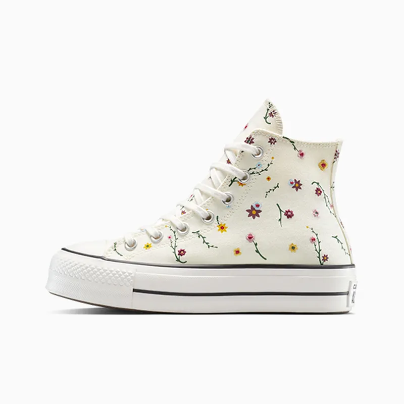 Converse (W) Chuck Taylor All Star Lift Platform High ‘Embroidered Blooms’ (A15536C)