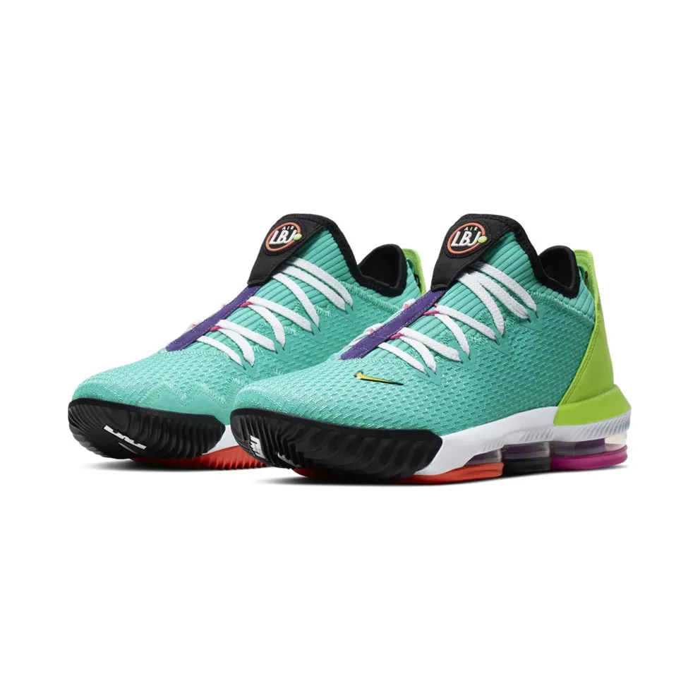 Nike LeBron 16 Low Air Max Trainer 2 Hyper Jade/Total Orange-Electric Green-Black (CI2668-301)
