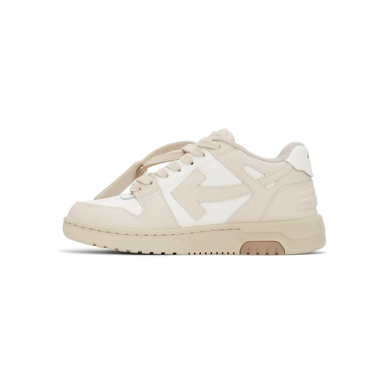Off-White White & Beige Out Of Office ‘OOO’ Sneakers (OWIA259C99LEA0010161) (3)