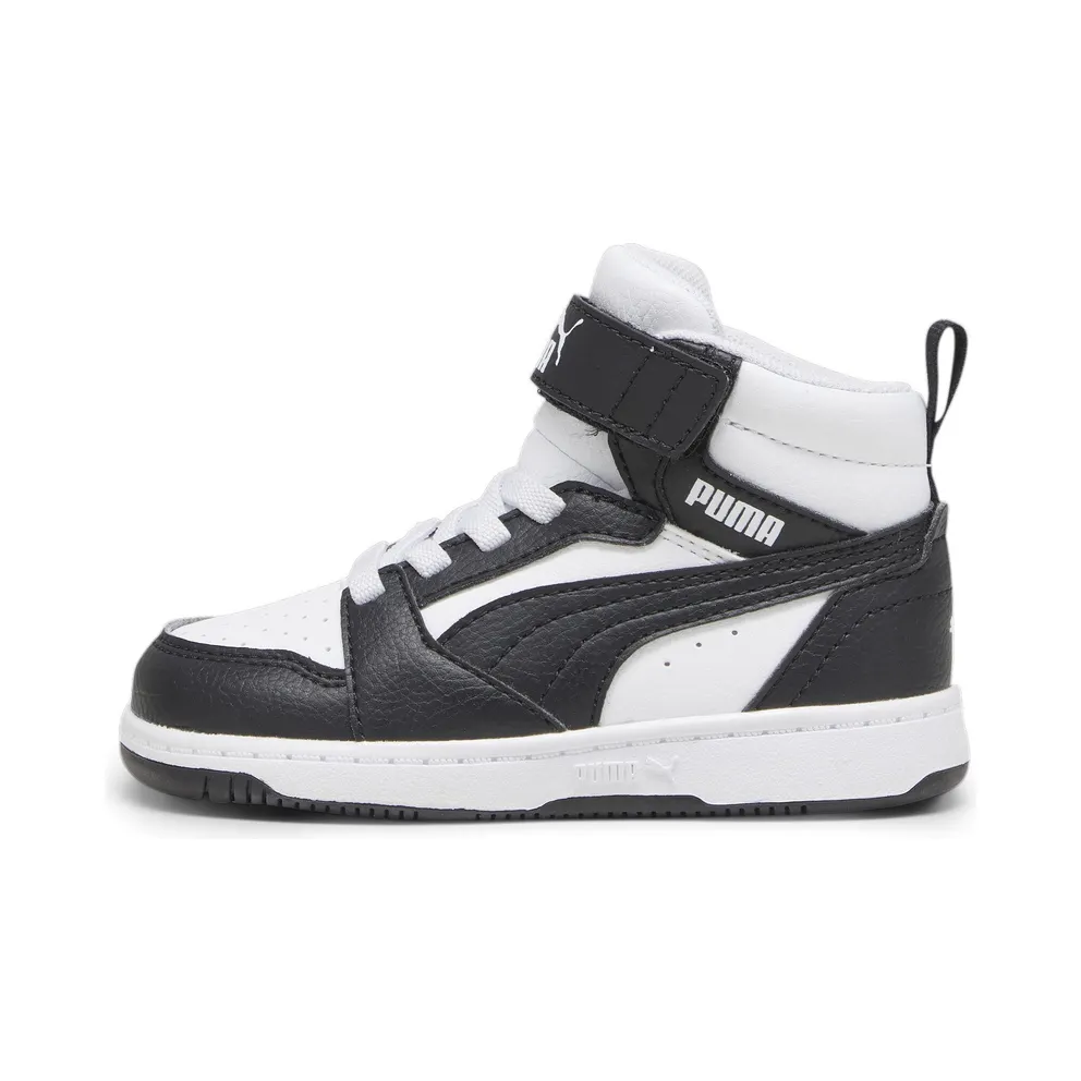 Puma Rebound V6 Mid “Puma White / Puma Black / Shadow Gray” (396542_01)