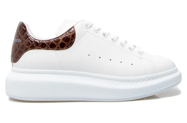 Alexander McQueen Oversized Brown Crocodile