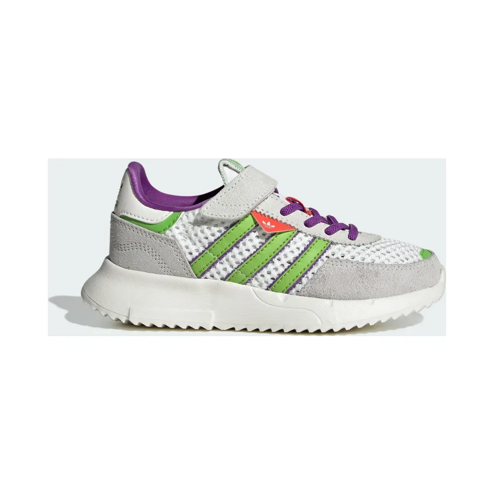 Adidas RETROPY F2 CF EL C Core White / Semi Solar Green / Active Purple (JR7997)