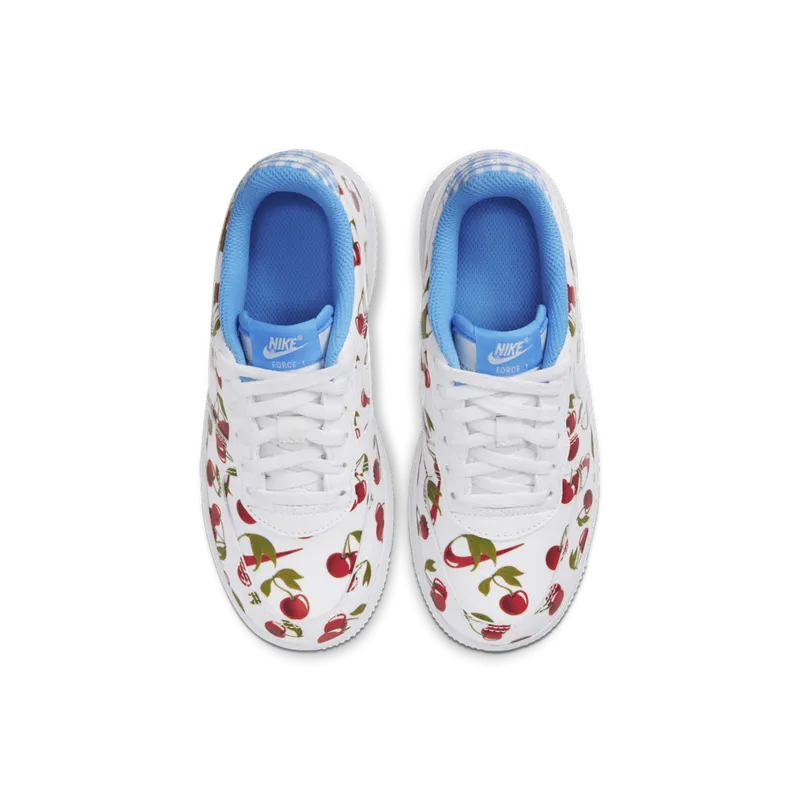 Nike Air Force 1 Low Cherries (PS) White/University Blue-Track Red-White (CJ4118-100)
