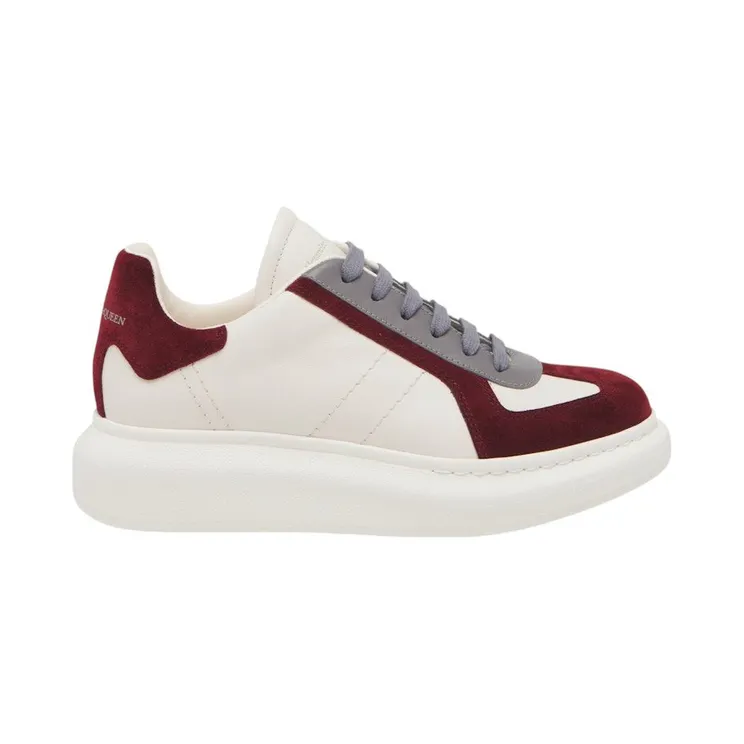 Alexander McQueen Oversized Retro White Burgundy (807882WIAC39093)