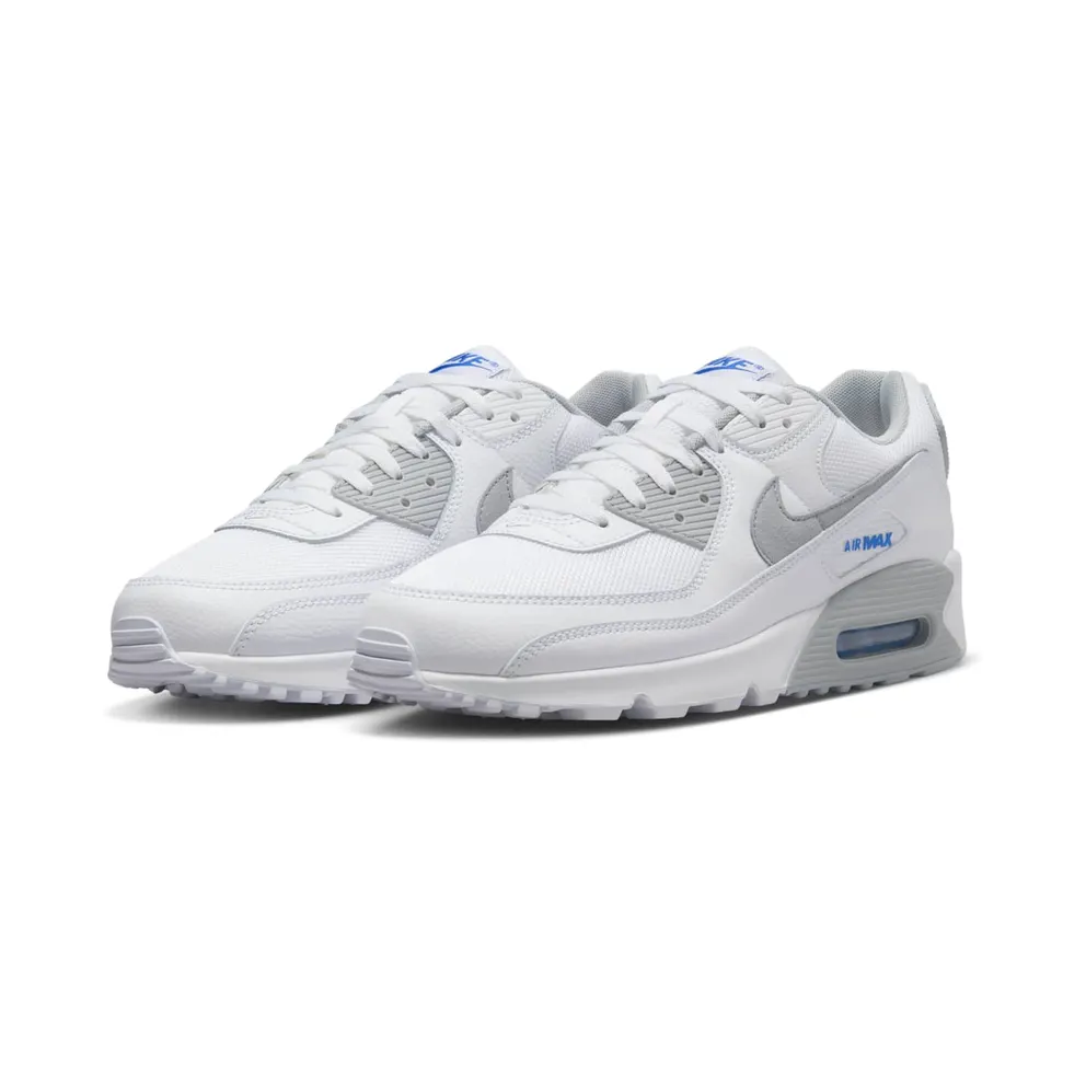 Nike Air Max 90 White Racer Blue Light Smoke Grey (HM0705-100)